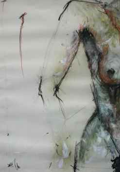 Online Pamono Nude Woman, Mixed Media