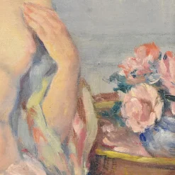 Online Pamono Nude Woman, Oil on Canvas, Framed