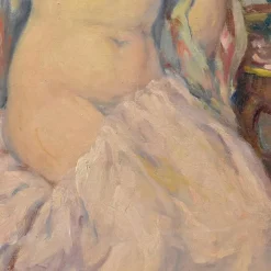 Online Pamono Nude Woman, Oil on Canvas, Framed