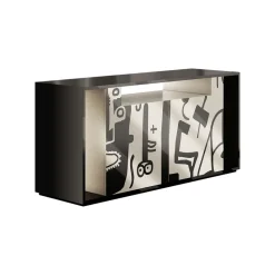 Outlet Pamono Nuria Sideboard in Black and White by Hommés Studio