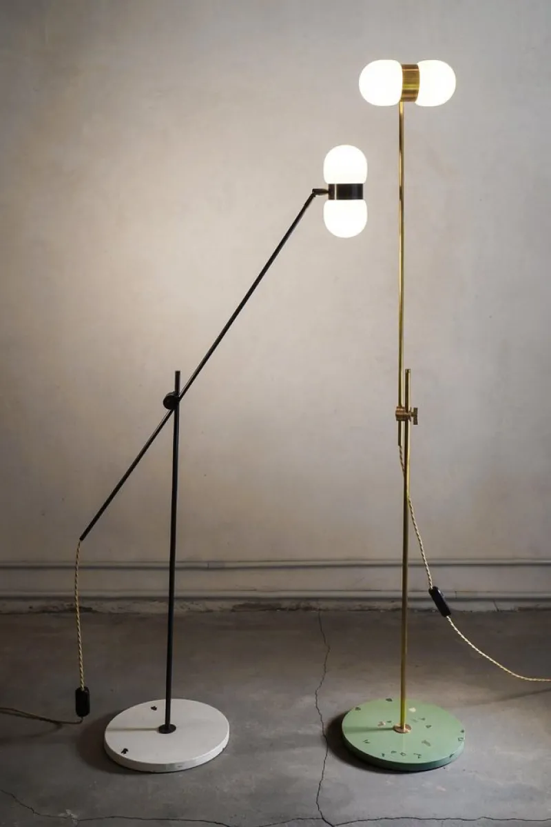 Pamono Nuvol Double Floor Lamps by Contain, Set of 2> Floor Lamps