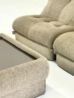 Pamono Nuvolone Modular Lounge Sofa with Coffee Table attributed to Rino Maturi for Mimo Padova, 1970s, Set of 4><noscript><img width=