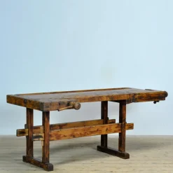 Pamono Oak and Pine Carpenter's Workbench, 1900s><noscript><img width=