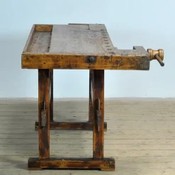 Pamono Oak and Pine Carpenter's Workbench, 1900s><noscript><img width=