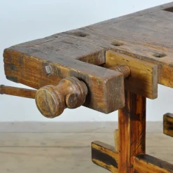 Pamono Oak and Pine Carpenter's Workbench, 1900s><noscript><img width=