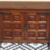 Pamono Oak and Wrought Iron Sideboard, 1950s> Sideboards & Buffets