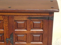 Pamono Oak and Wrought Iron Sideboard, 1950s> Sideboards & Buffets