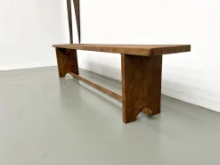 Hot Pamono Oak Bench, France, 1950s