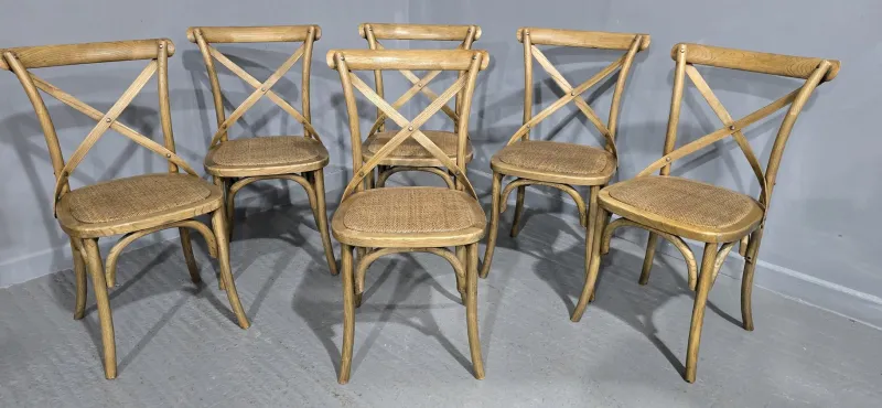 Pamono Oak Bentwood Dining Chairs, 1970s, Set of 6> Side Chairs & Dining Chairs