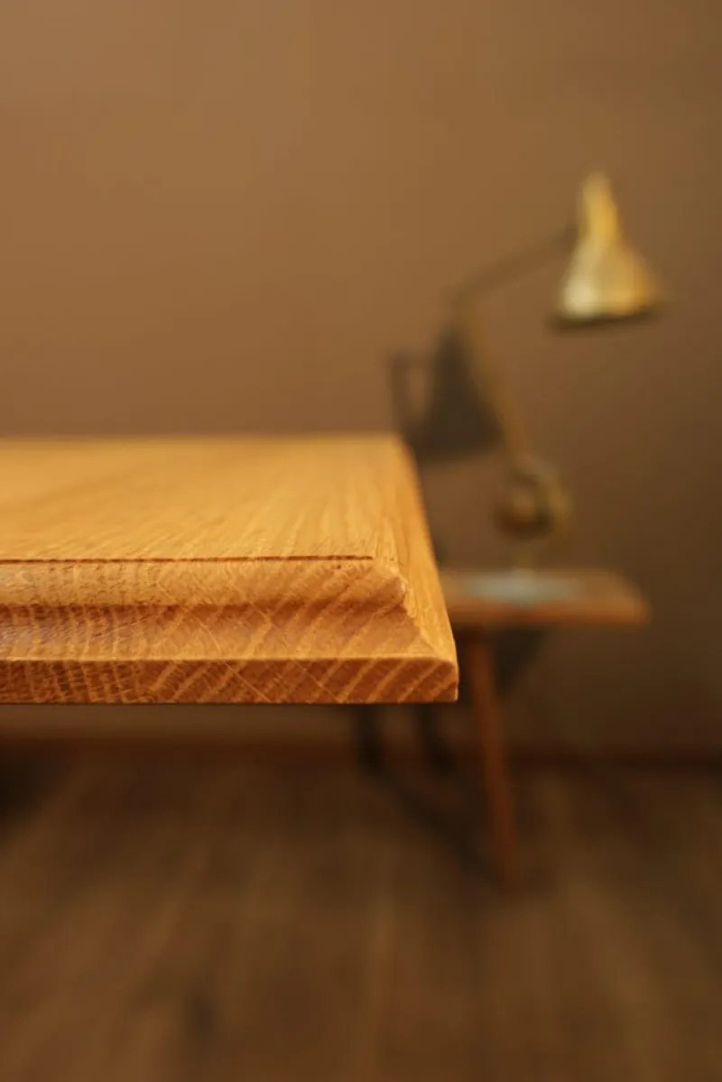 Pamono Oak Bistro Table with Cast Iron Base> Garden Tables
