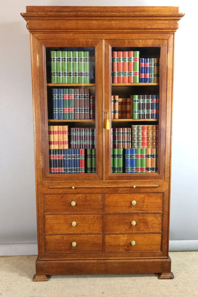 Pamono Oak Bookcase, 19th Century> Shelves & Wall Units