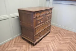 Pamono Oak Chest of Drawers or Garret Chest, 17th Century><noscript><img width=
