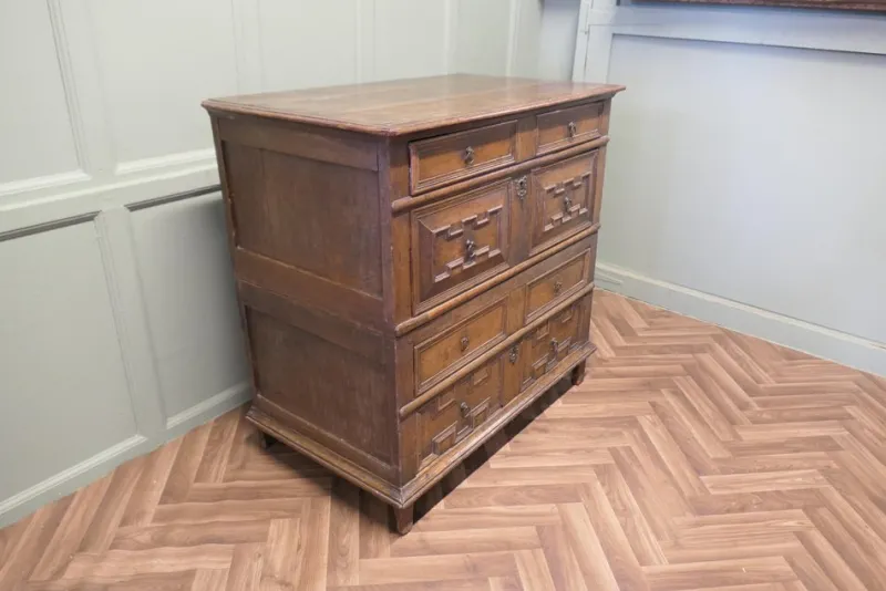 Pamono Oak Chest of Drawers or Garret Chest, 17th Century> Dressers, Commodes & Chests