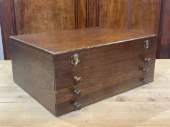 Online Pamono Oak Cutlery Box, 1950s