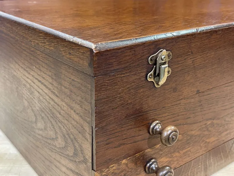 Online Pamono Oak Cutlery Box, 1950s
