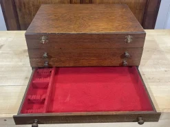 Online Pamono Oak Cutlery Box, 1950s