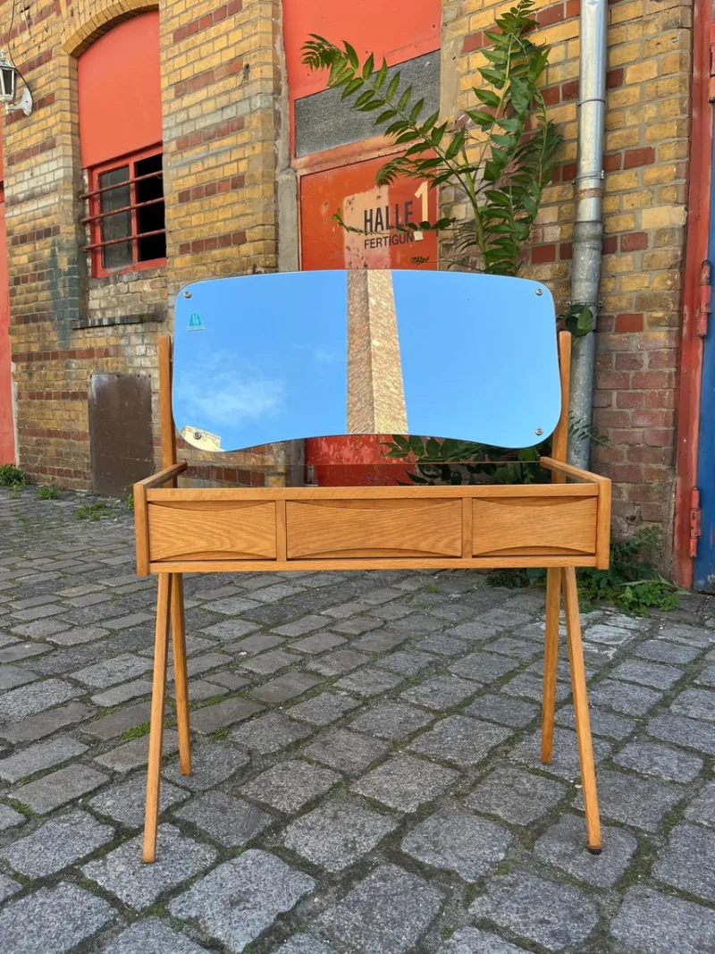 Pamono Oak Dressing Table by Arne Vodder> Dressing Tables