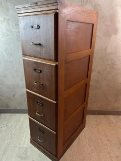 Pamono Oak File Cabinet, 1920> Cabinets & Wardrobes