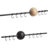 Pamono Oak Hoop Racks by Jeanette Holdgaard, Set of 2> Racks, Hooks & Valets