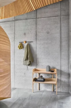 Pamono Oak Hoop Racks by Jeanette Holdgaard, Set of 2><noscript><img width=