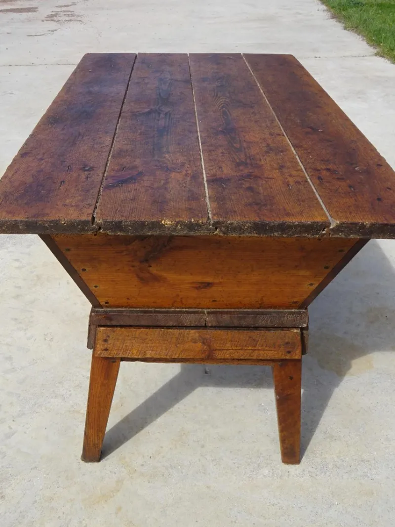 Pamono Oak Kneader on Removable Base, 1800s> Worktables & Workbenches