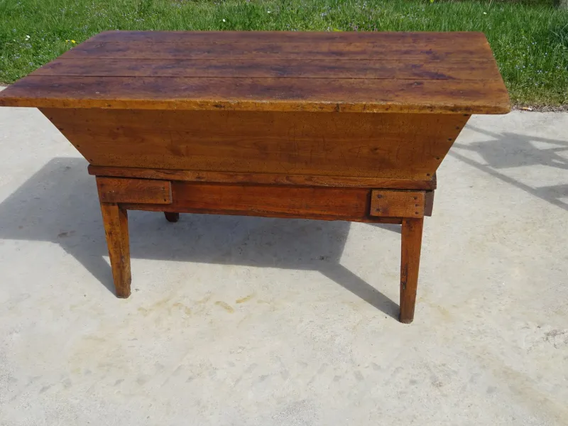 Pamono Oak Kneader on Removable Base, 1800s> Worktables & Workbenches