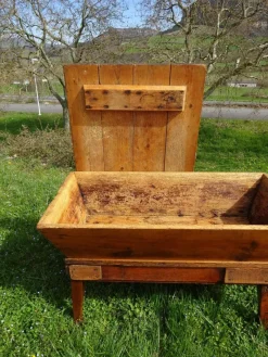 Pamono Oak Kneader on Removable Base, 1800s><noscript><img width=