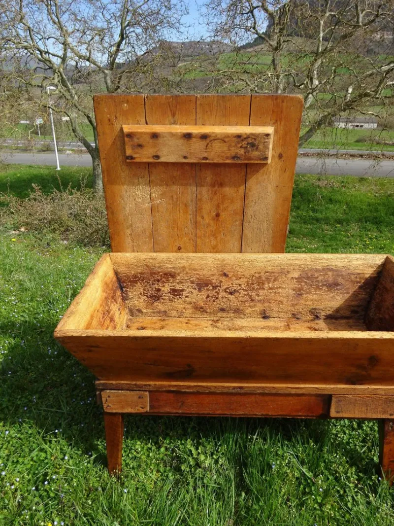 Pamono Oak Kneader on Removable Base, 1800s> Worktables & Workbenches