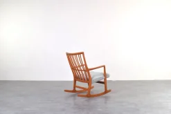 Online Pamono Oak Ml33 Rocking Chair by Hans J. Wegner for A/S Mikael Laursen, 1950s