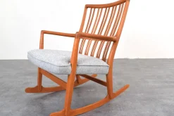 Online Pamono Oak Ml33 Rocking Chair by Hans J. Wegner for A/S Mikael Laursen, 1950s