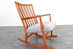 Online Pamono Oak Ml33 Rocking Chair by Hans J. Wegner for A/S Mikael Laursen, 1950s