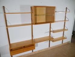 Pamono Oak Modular Shelving System by Poul Cadovius, 1960s><noscript><img width=