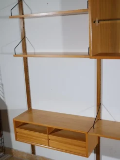 Pamono Oak Modular Shelving System by Poul Cadovius, 1960s><noscript><img width=