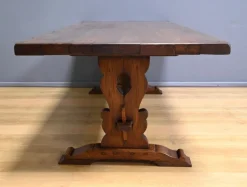 Best Pamono Oak Monastery Table, 20th Century