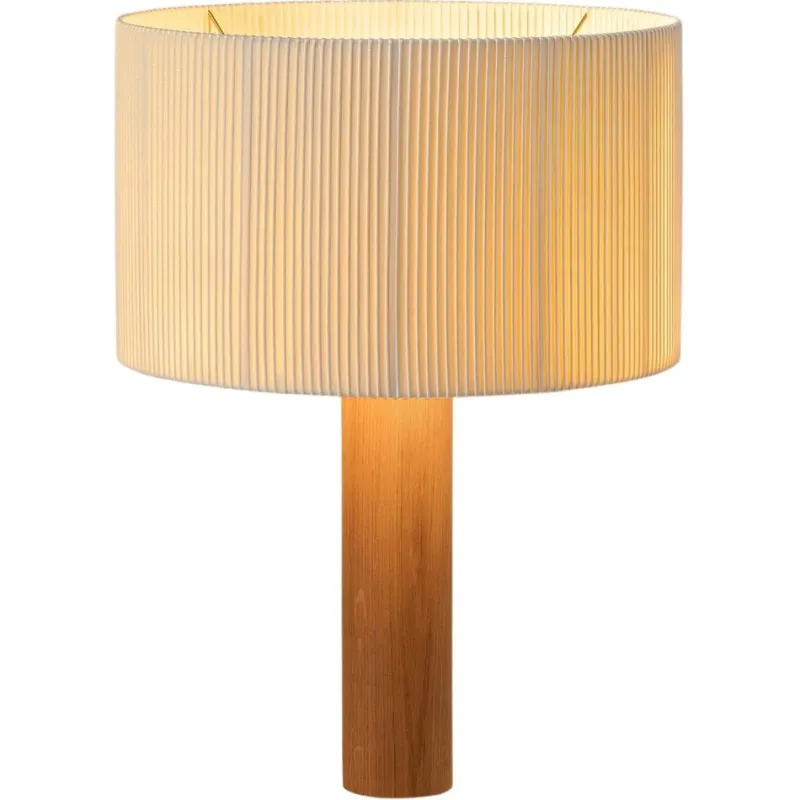 New Pamono Oak Moragas Table Lamp by Antoni De Moragas Gallissà