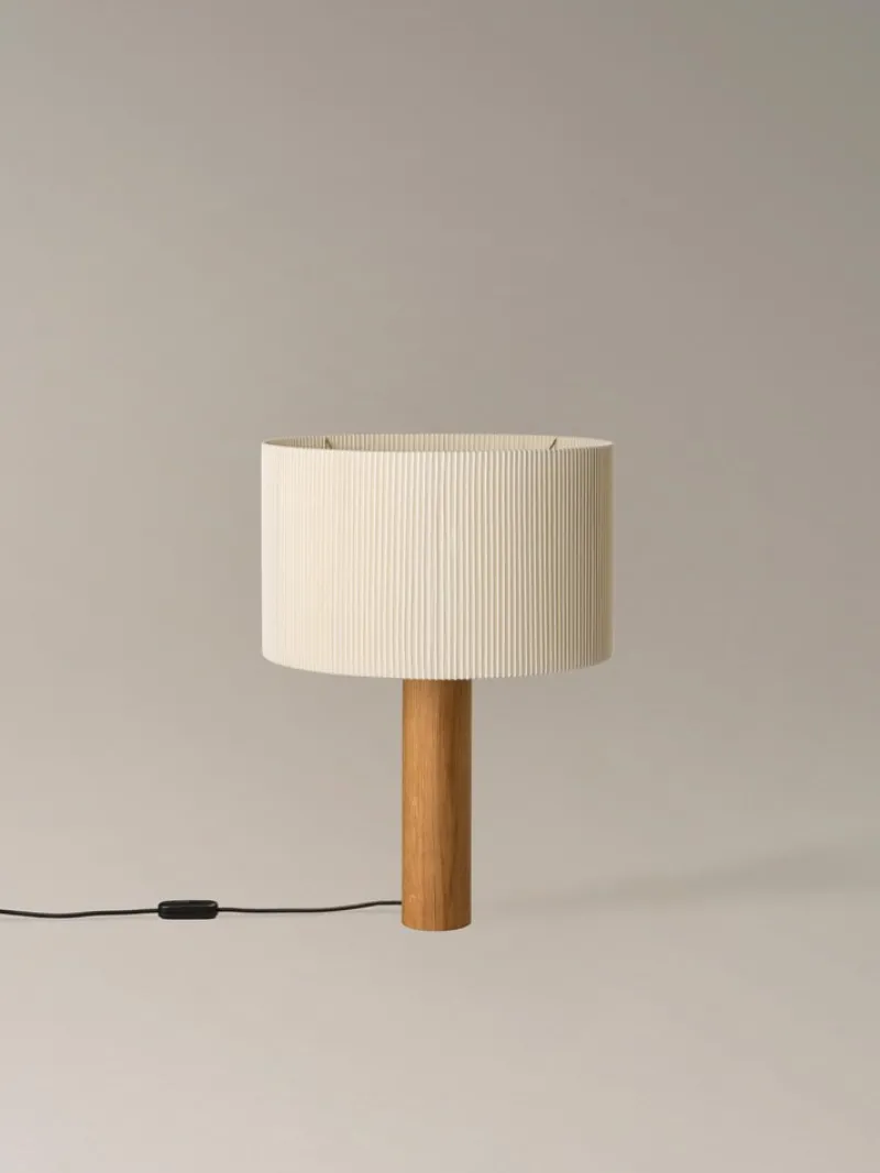 New Pamono Oak Moragas Table Lamp by Antoni De Moragas Gallissà