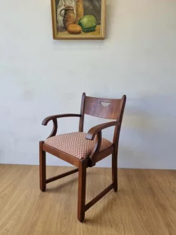 Pamono Oak Office Chair, 1950s><noscript><img width=