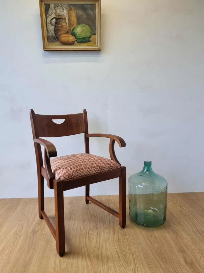 Pamono Oak Office Chair, 1950s> Office Chairs