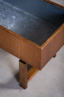 Pamono Oak Planter with Zinc Liner, Denmark, 1960s><noscript><img width=