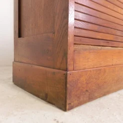 Pamono Oak Roller Shutter Cabinet, 1930s><noscript><img width=