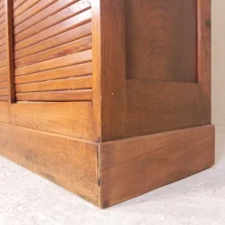 Pamono Oak Roller Shutter Cabinet, 1930s><noscript><img width=