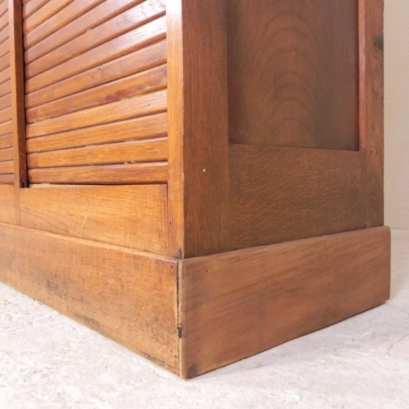 Pamono Oak Roller Shutter Cabinet, 1930s> Cabinets & Wardrobes