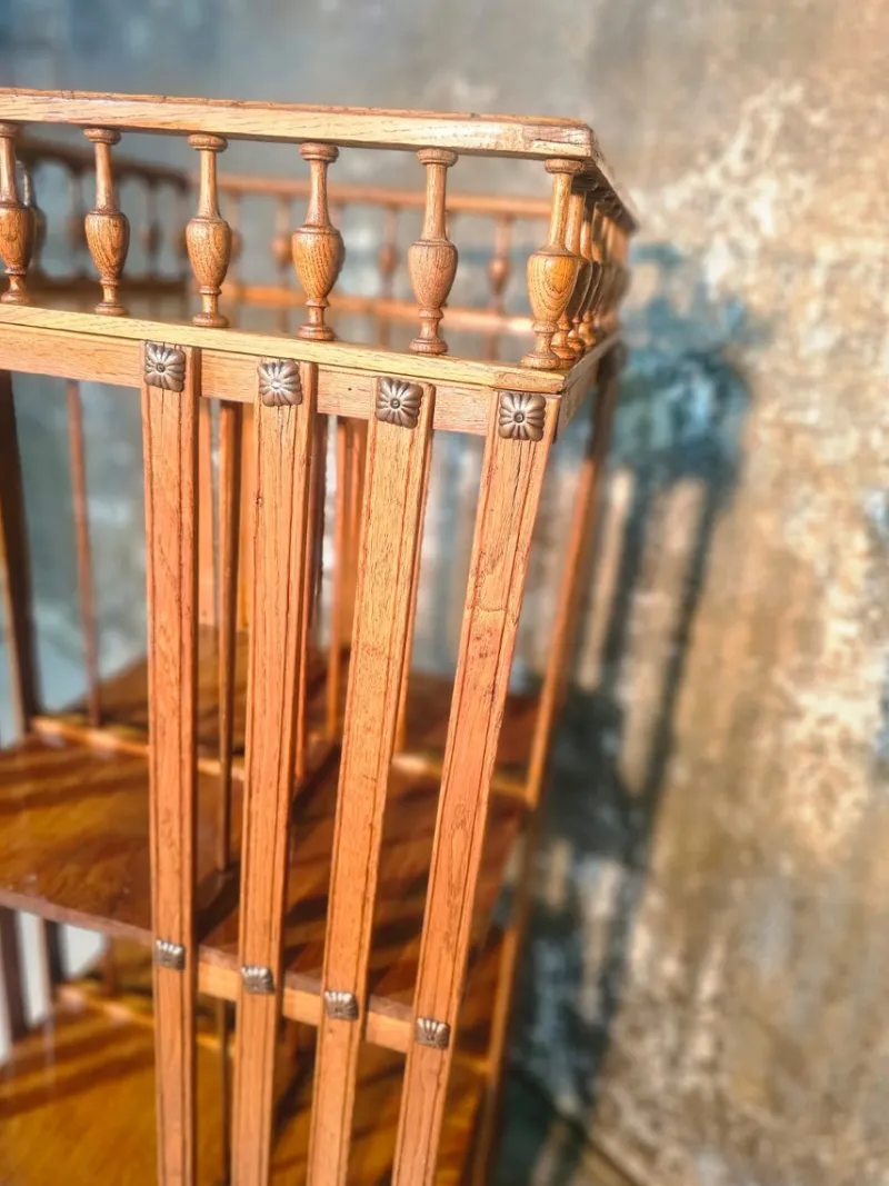 Online Pamono Oak Rotating Bookcase, 1920s