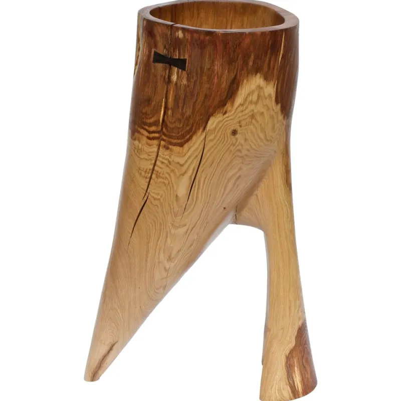 Pamono Oak Sculpture by Jörg Pietschmann> Pedestals And Columns
