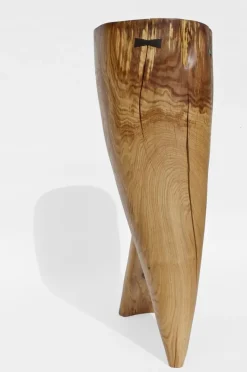 Pamono Oak Sculpture by Jörg Pietschmann><noscript><img width=