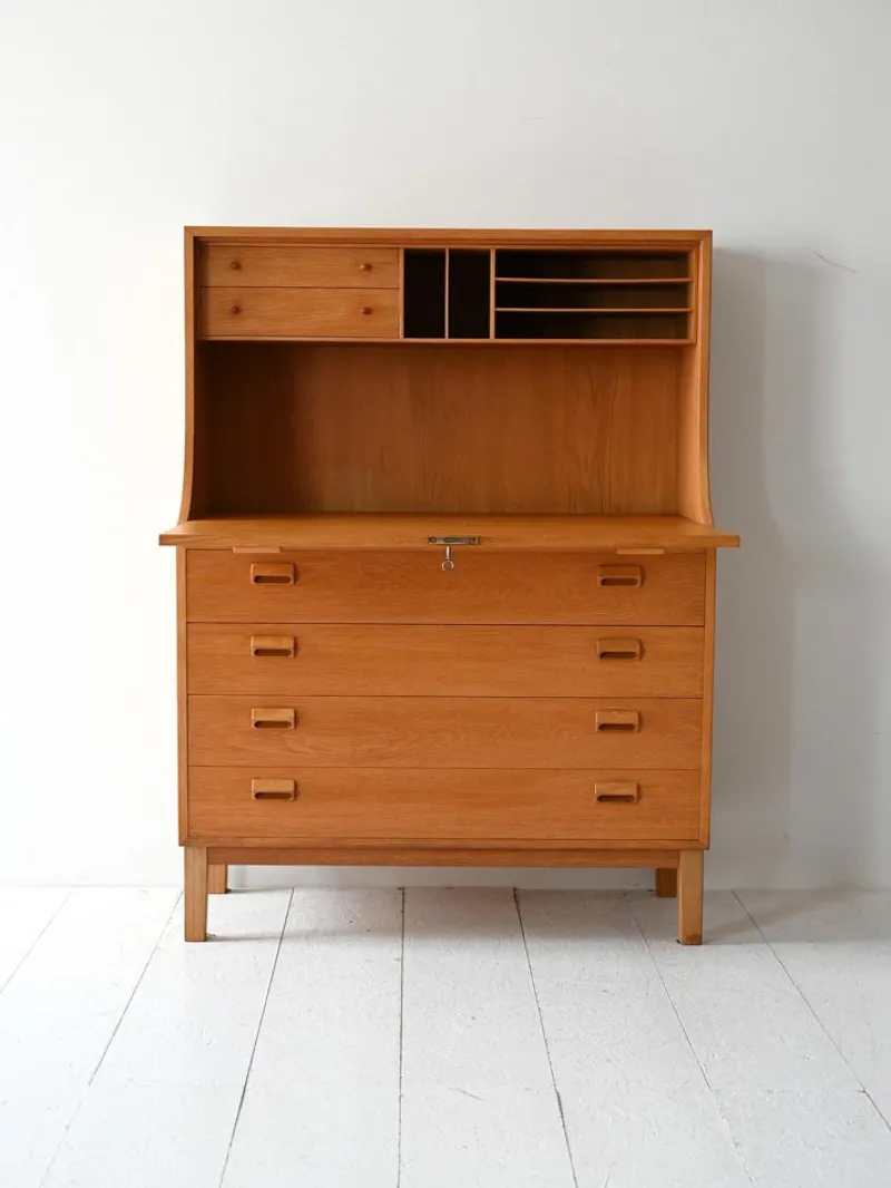 New Pamono Oak Secretary by Børge Mogensen for Søborg Møbelfabrik, 1960s