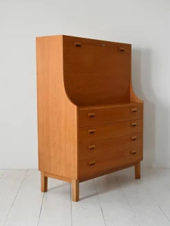 New Pamono Oak Secretary by Børge Mogensen for Søborg Møbelfabrik, 1960s