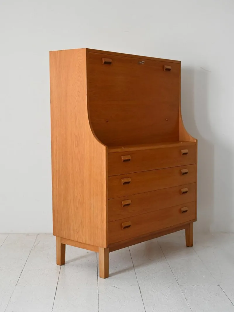 New Pamono Oak Secretary by Børge Mogensen for Søborg Møbelfabrik, 1960s