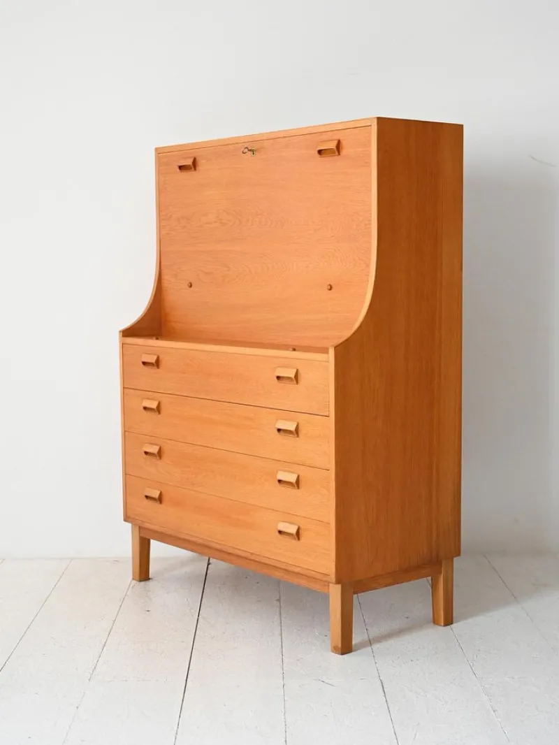 New Pamono Oak Secretary by Børge Mogensen for Søborg Møbelfabrik, 1960s