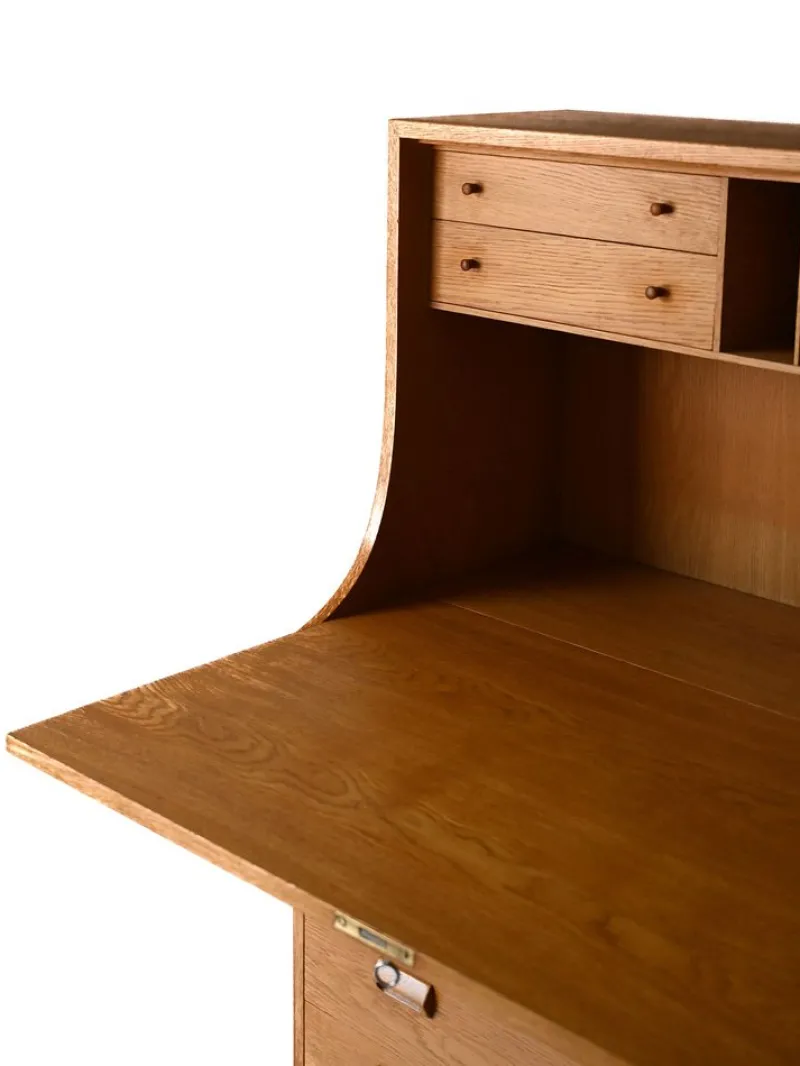 New Pamono Oak Secretary by Børge Mogensen for Søborg Møbelfabrik, 1960s